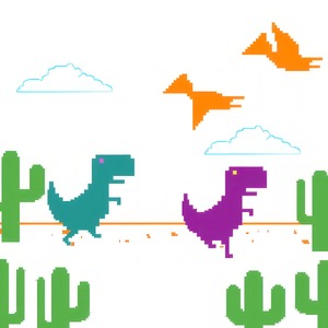 Dino Run 2  Cool pixel art, Pixel art, Dinos